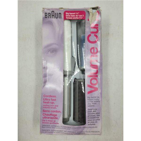 Braun Cordless Curling Iron & Volume Brush