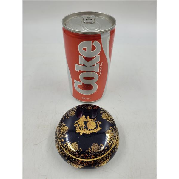 LIMOGES Cobalt Blue Trinket Dish