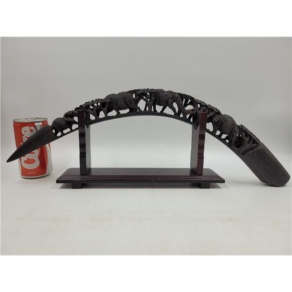 Asain Elephant Bridge Ornament On Stand