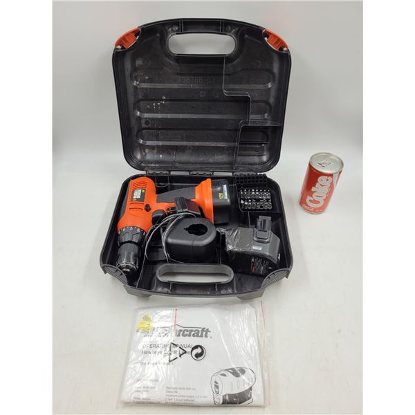 Master Craft Drill w/ Battery & Drill Bits