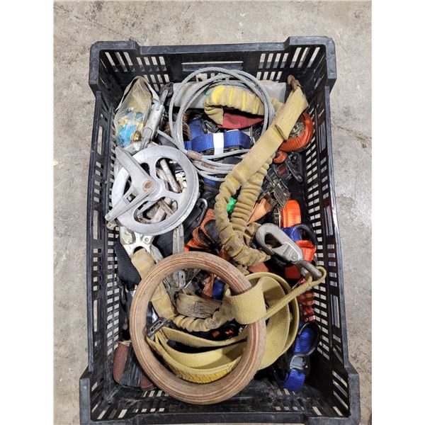 Lot of Straps and Safety Harness
