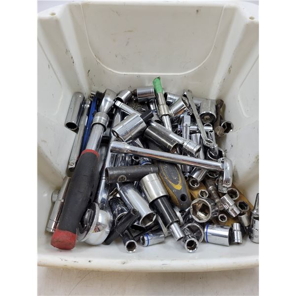 Lot of Sockets and Torque Wrench