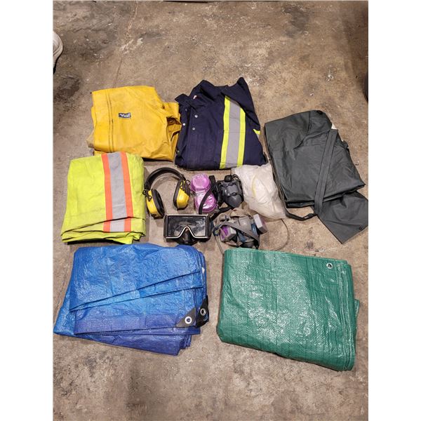 Workwear, Tarps, Respirators, and Earmuffs