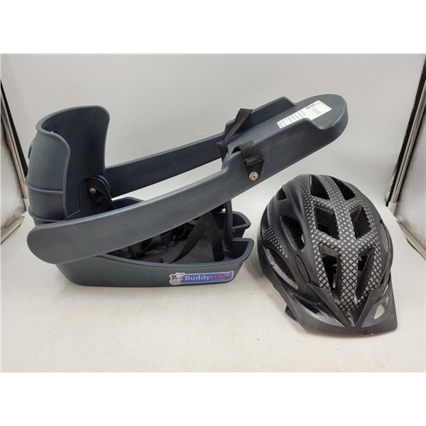 Bicycle Helmet and Buddy Rider