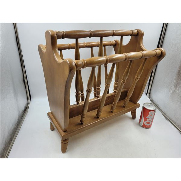 Wooden Magazine Rack