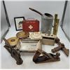 Image 1 : Vintage Metal, Woodworking Tools, and Native Picture Lot