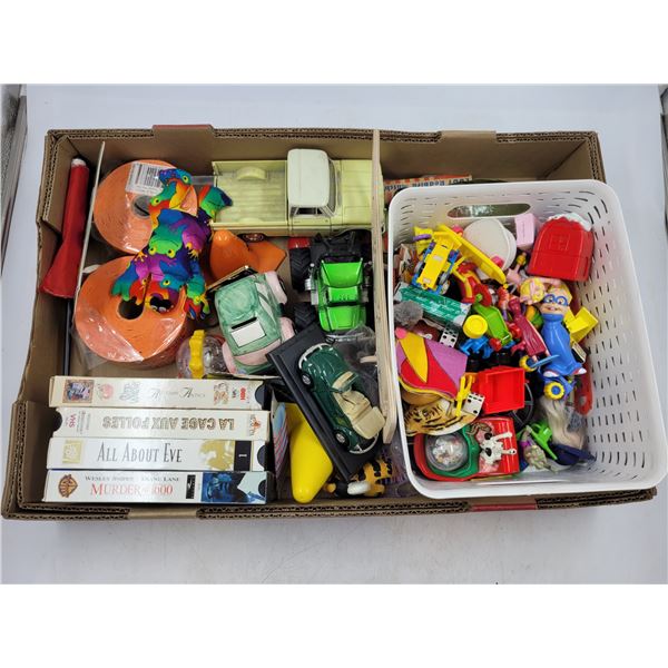 Vintage Plastic Toys, Cars, and VHS