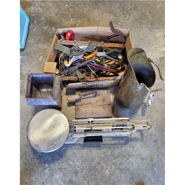 Scales, Tools, and Umbrella Stands