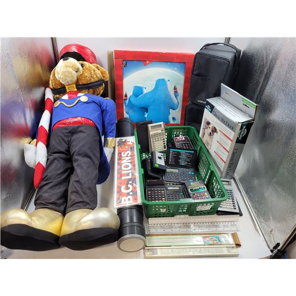 Pet Door, Collectibles, Calculators, and Camera