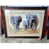 Image 1 : Framed Elephant Print
