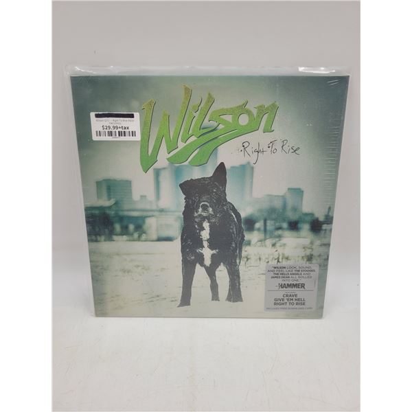 Sealed Wilson Right to Rise Vinyl Record