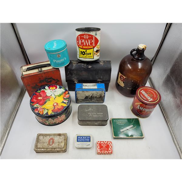 Vintage Advertising Tin Lot