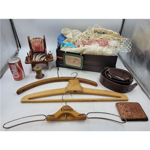 Vintage Doilies, Accessories, and Sewing Lot