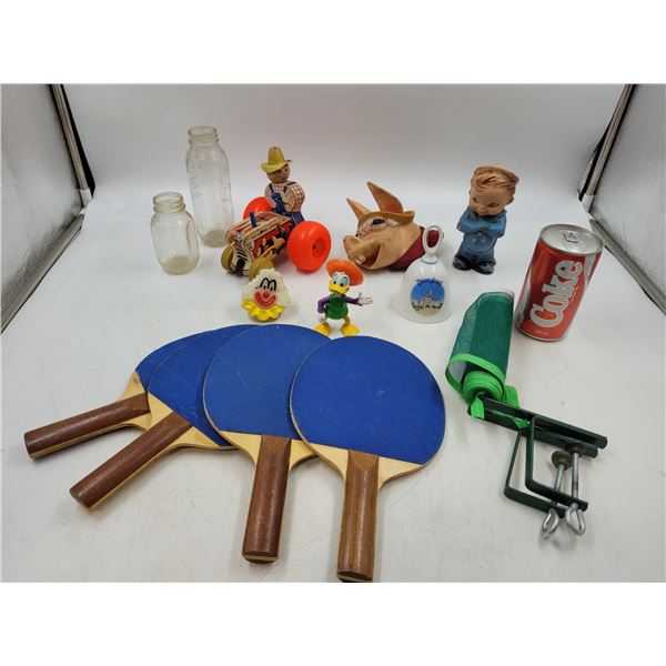 Vintage Toy and Ping Pong Lot
