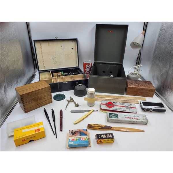 Vintage Office and Camera Supplies Lot