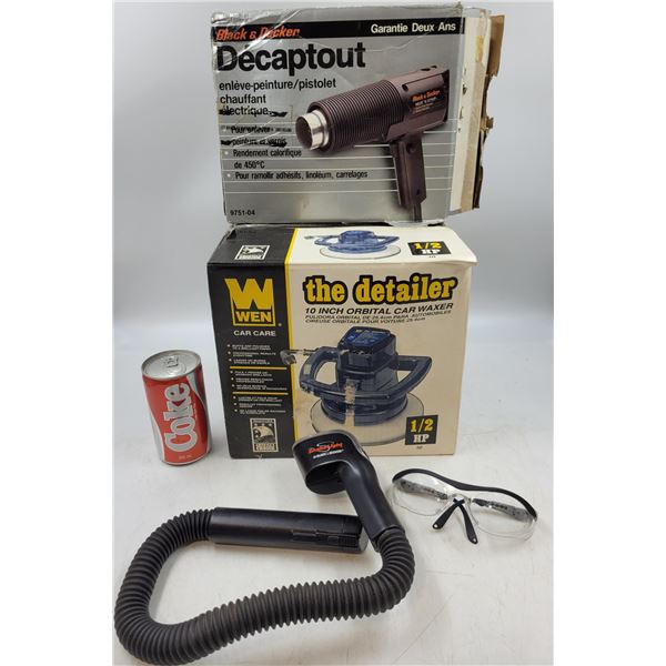 Black & Decker Heat 'N Strip Gun and Wen Orbital Car Waxer