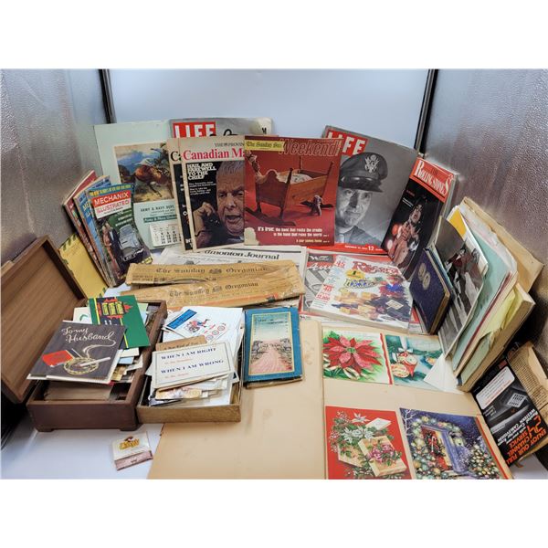 Vintage Paper and Magazine Lot