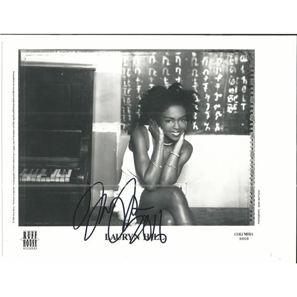 Lauryn Hill signed photo