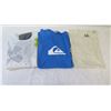 Image 1 : Qty 3 New Quiksilver Shirts: White is Long Sleeve, All Size Large