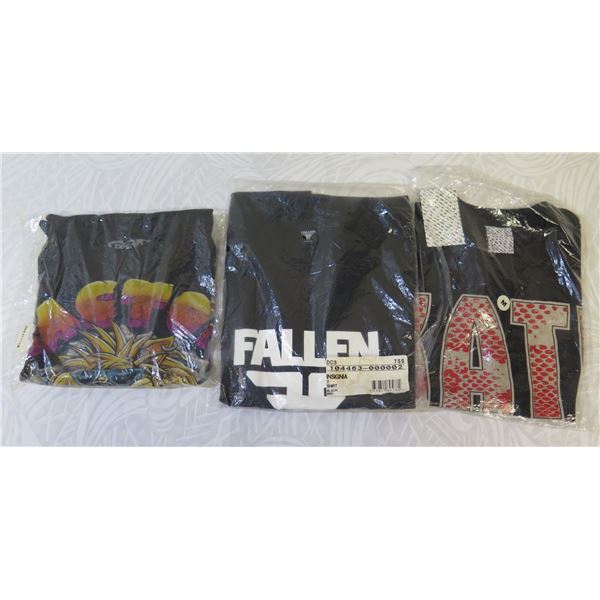 Qty 3 New T-Shirts: Factor 54, Fallen, Rogue Status (All Size Medium)