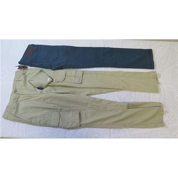 Qty 2 New Pair Quiksilver Boy's Cargo Pants Size 26