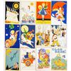 Image 1 : Swedish Holiday Greeting with Elves Mini Vintage Postcards Album 120+