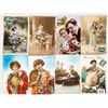Image 1 : Tinted Real Photo People Postcards Approx. 95