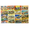 Image 1 : Large Letter Linen Greeting Postcards 125+