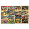 Image 2 : Large Letter Linen Greeting Postcards 125+