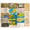 Image 1 : England - UK Maps on Postcards Album Approx. 100 Postcards