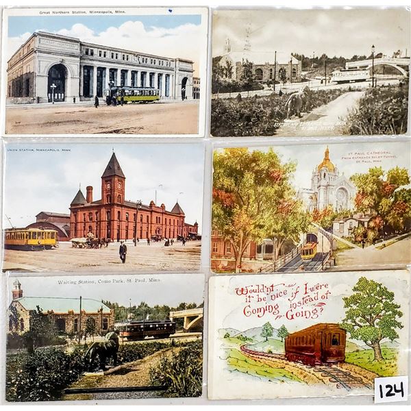 Minnesota Street Cars & Trolley Postcards 50+