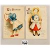 Image 3 : Novelty - Clapsaddle Valentine's Day Holiday Greeting Mechanical 4 Postcards