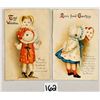 Image 4 : Novelty - Clapsaddle Valentine's Day Holiday Greeting Mechanical 4 Postcards