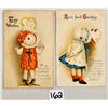 Image 5 : Novelty - Clapsaddle Valentine's Day Holiday Greeting Mechanical 4 Postcards