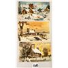 Image 1 : Novelty - Hold to Light Christmas Holiday Postcards 7