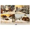 Image 3 : Novelty - Hold to Light Christmas Holiday Postcards 7