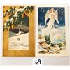 Image 1 : Novelty Hold to Light Christmas Holiday Postcards 4 Cards