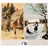 Image 1 : Novelty Hold to Light Christmas Holiday Postcards 4