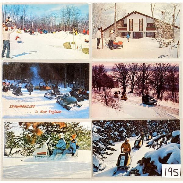 Transportation - Snowmobiles 18 Postcards