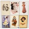 Image 2 : Ladies with Hats Greeting Postcards 20