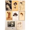 Image 3 : Ladies with Hats Greeting Postcards 20