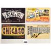Image 1 : Large Letter Linen Greeting Postcards Approx. 70