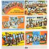 Image 3 : Large Letter Linen Greeting Postcards Approx. 70