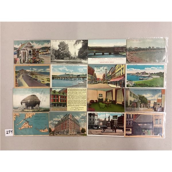 Massachusetts Approx. 170 Postcards