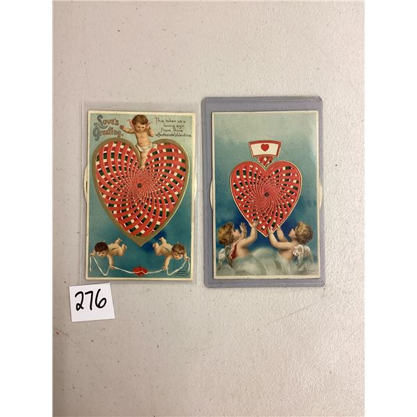Novelty - Valentine's Day Angel Mechanical Greeting Postcards 2