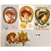 Image 3 : Pretty Ladies in Hats Holiday Greeting Postcards 18