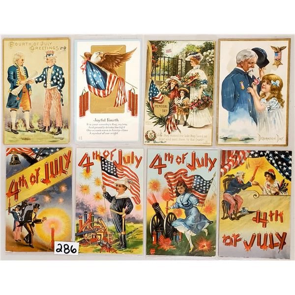 4th of July Patriotic Holiday Greeting Postcards 25