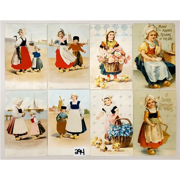 Dutch Children Greetings & Holiday Postcards 65+