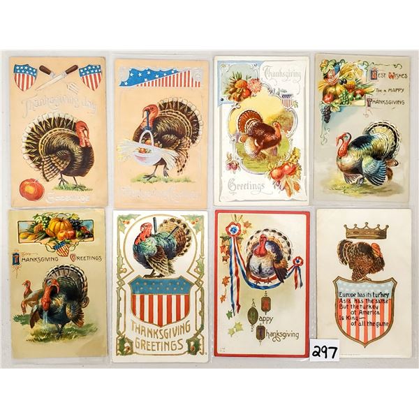 Patriotic Thanksgiving Holiday Greeting Postcards 19