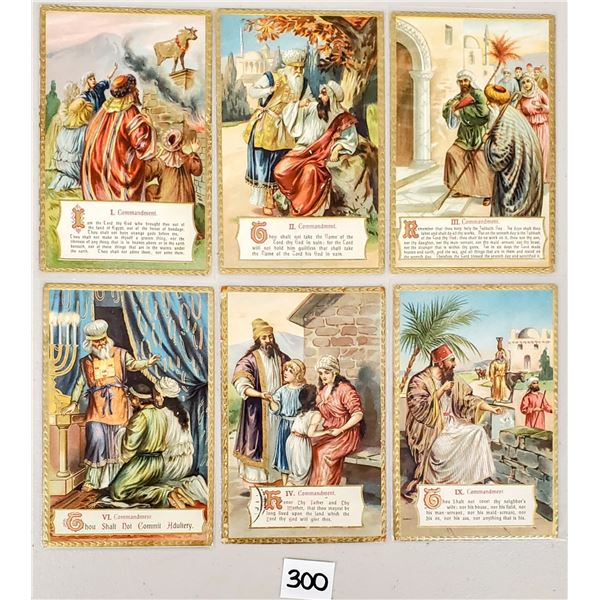 Ten Commandments Set of 10 Postcards